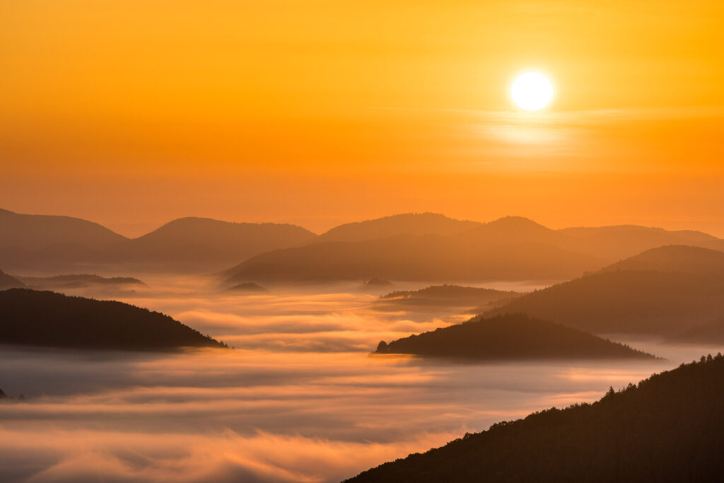 Martin Koch Fotografie Nebelberge Wegelnburg Sonnenaufgang