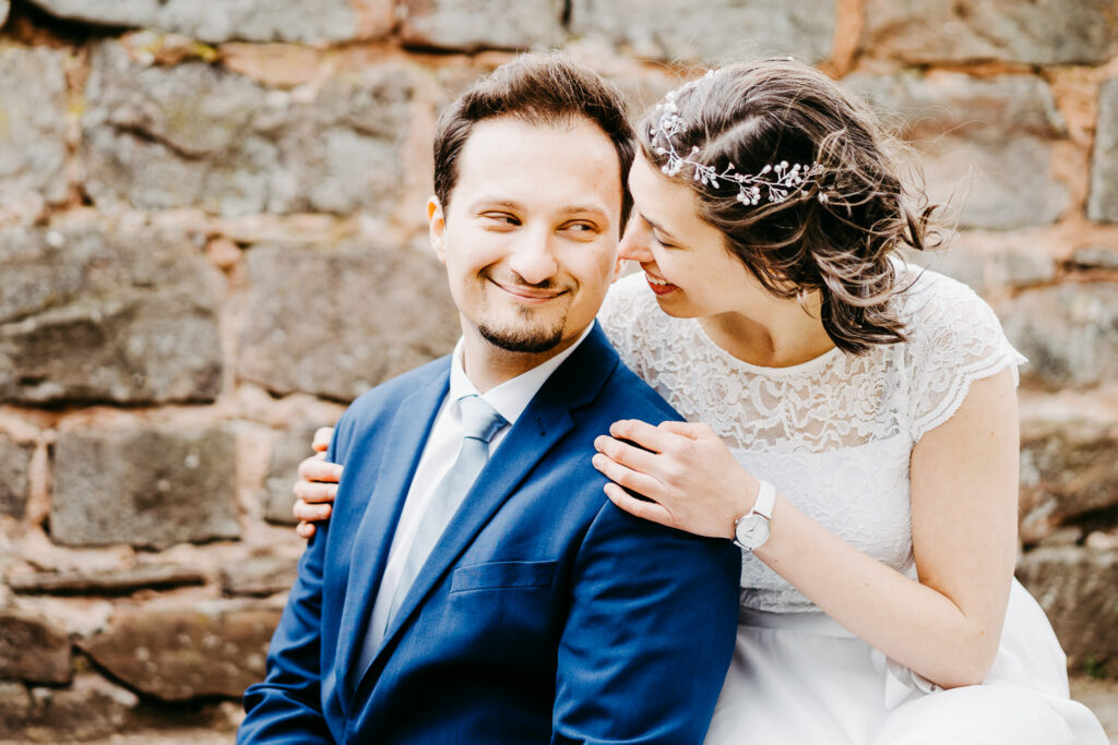 Hochzeitsfotograf Kaiserslautern Brautpaarshooting Burg Nanstein