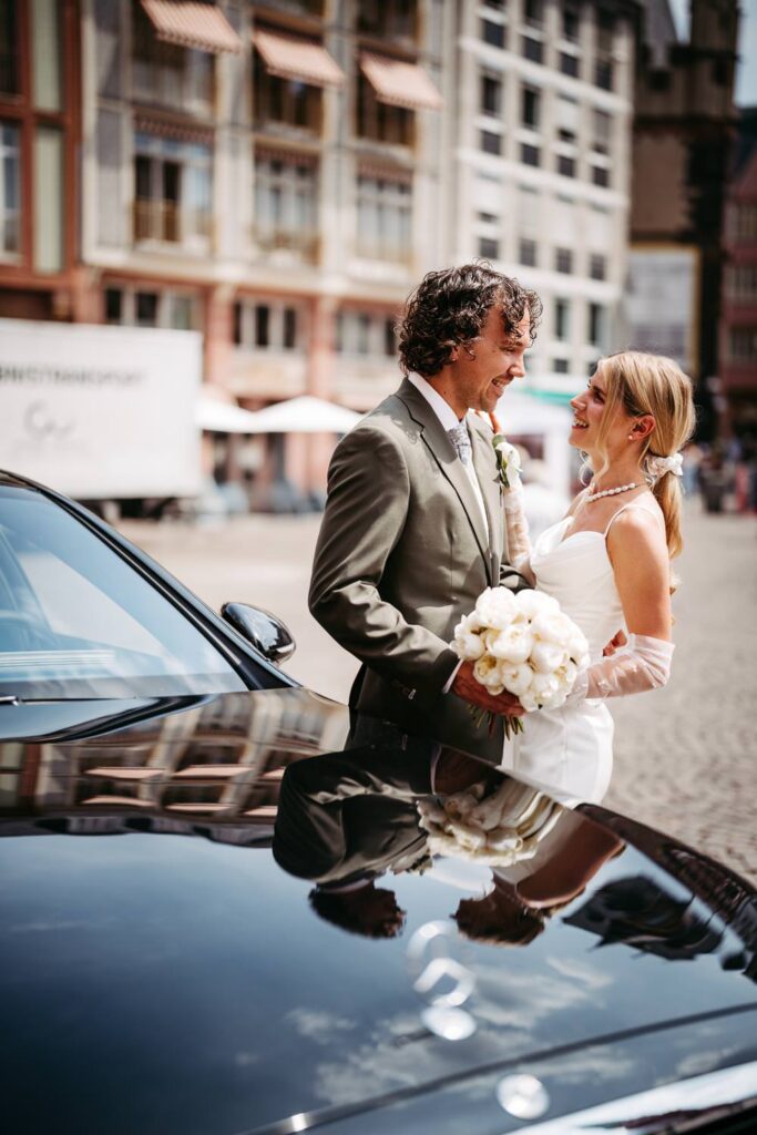 Hochzeit in Frankfurt am Römer und im Palmengarten
